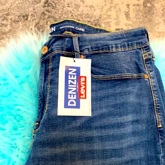 NEW! Levi’s Denizen Modern Cuff Capri Sz 16 - Picture 6 of 7